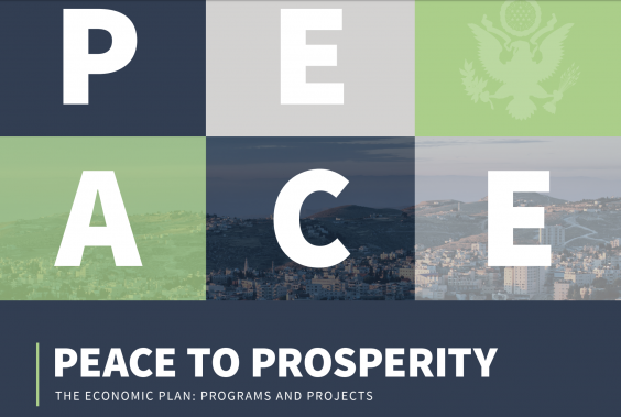 A screen grab of the Peace to Prosperity plan to help resolve the Israel-Palestinian conflict (The White House)