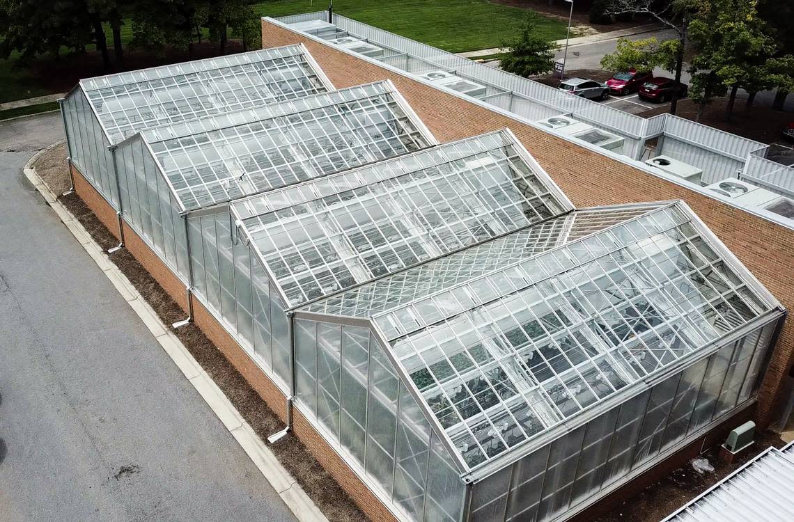 AgBiome’s greenhouses in Research Triangle Park.