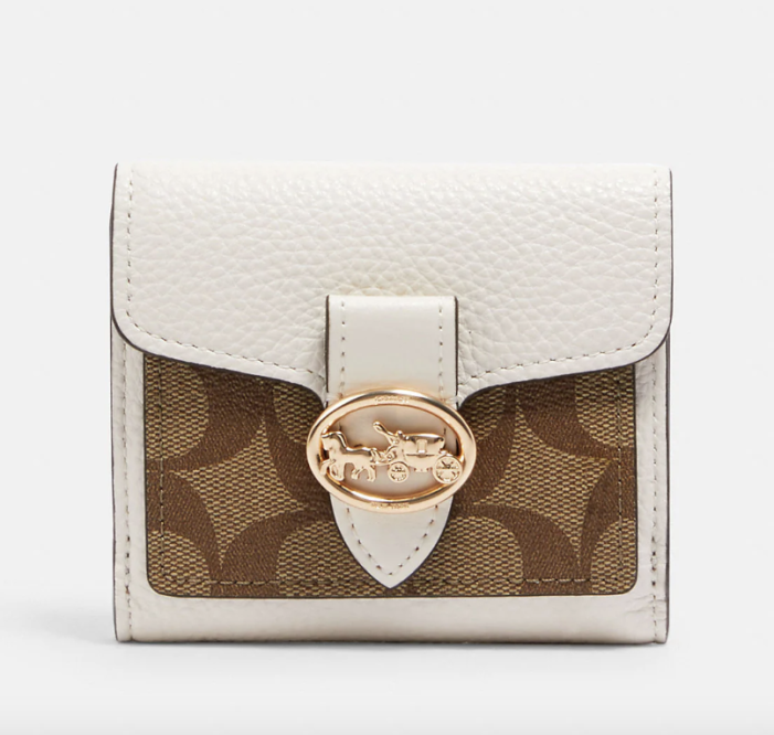 COACH® Outlet  Georgie Small Wallet In Signature Canvas