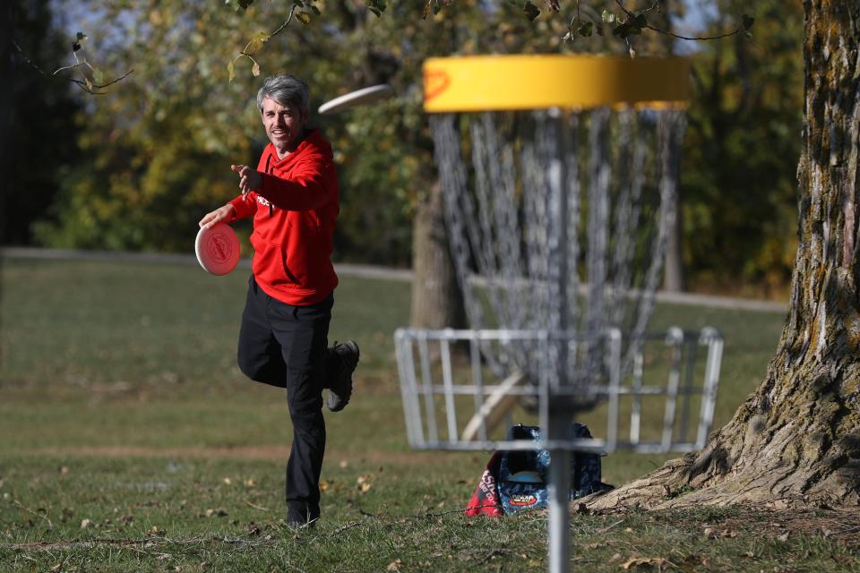 The Veterans Memorial Disc Golf Course is located inside Roger A. Reynolds Municipal Park in Hilliard.