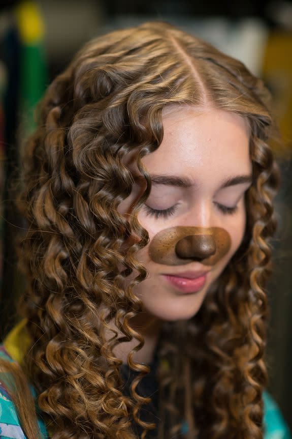 NEW YORK, NY - SEPTEMBER 08: A model prepares before the Desigual fashion show during September 2016 New York Fashion Week at The Arc, Skylight at Moynihan Station on September 8, 2016 in New York City. (Photo by Michael Stewart/WireImage)