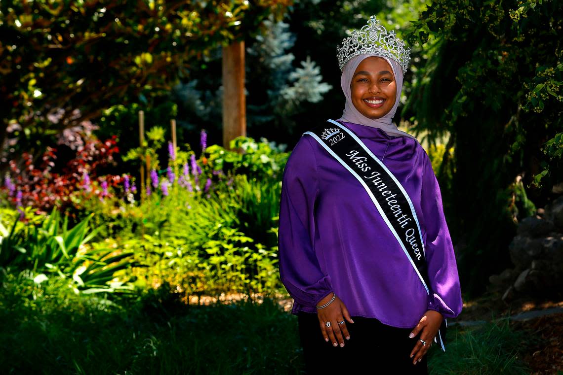 Razan Ozman is the reigning Miss Juneteenth Queen for 2022 and will turn over the tiara and title to a new queen being announced at the June 16 scholarship pageant being held at Chiawana High School in Pasco.