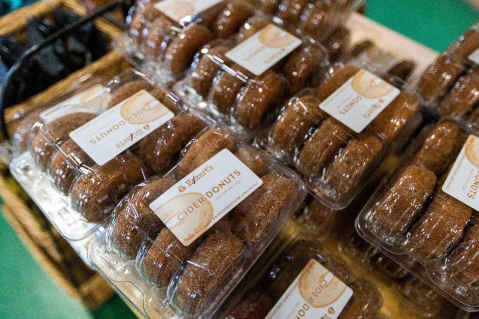 Cider Donuts are a popular item at the country store at Eckert’s Orchard in Versailles.