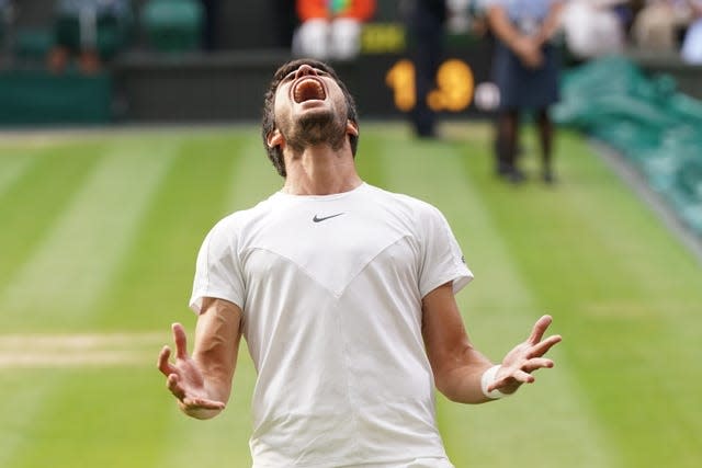 Alcaraz was jubiliant after winning Wimbledon for the first time