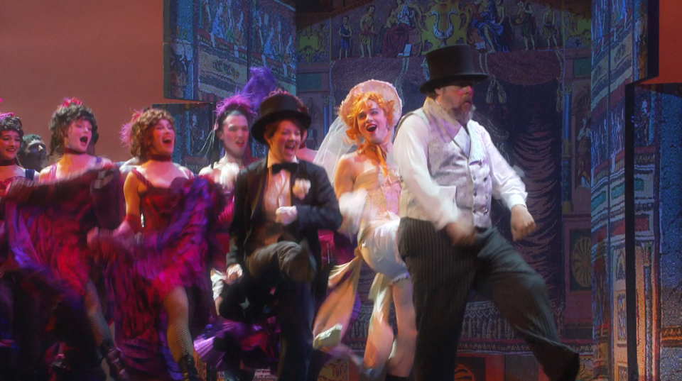 During a dance number in “My Fair Lady,” which recently opened at the Adrienne Arsht Center for the Performing Arts, a woman is dressed as a groom and a man is dressed as a bride.