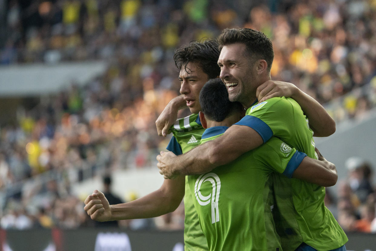 The Sounders capped a huge week of road results with a thrilling rally in Columbus in a rematch of MLS Cup. (Photo by Jason Mowry/Icon Sportswire via Getty Images)