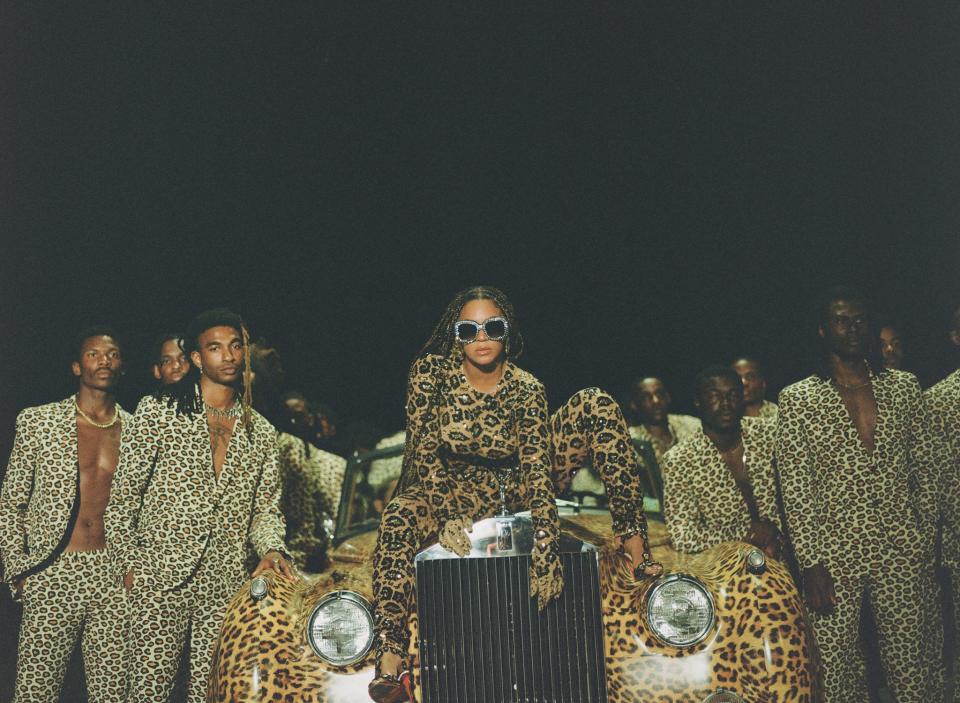 Beyoncé wears cheetah print in her upcoming visual album, "Black is King."