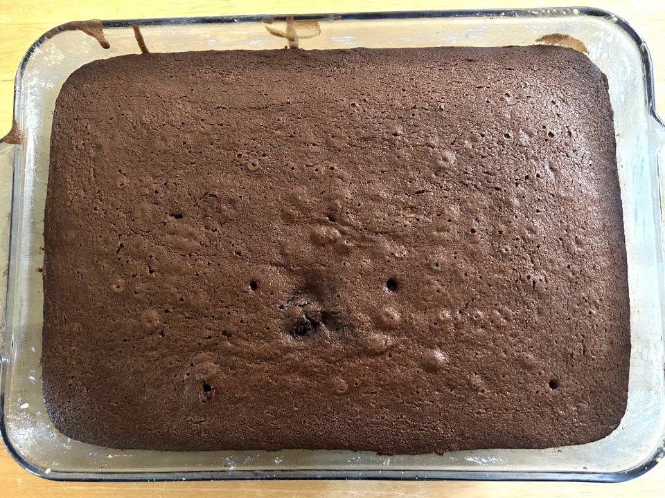 Ina Garten's chocolate cake without the frosting on