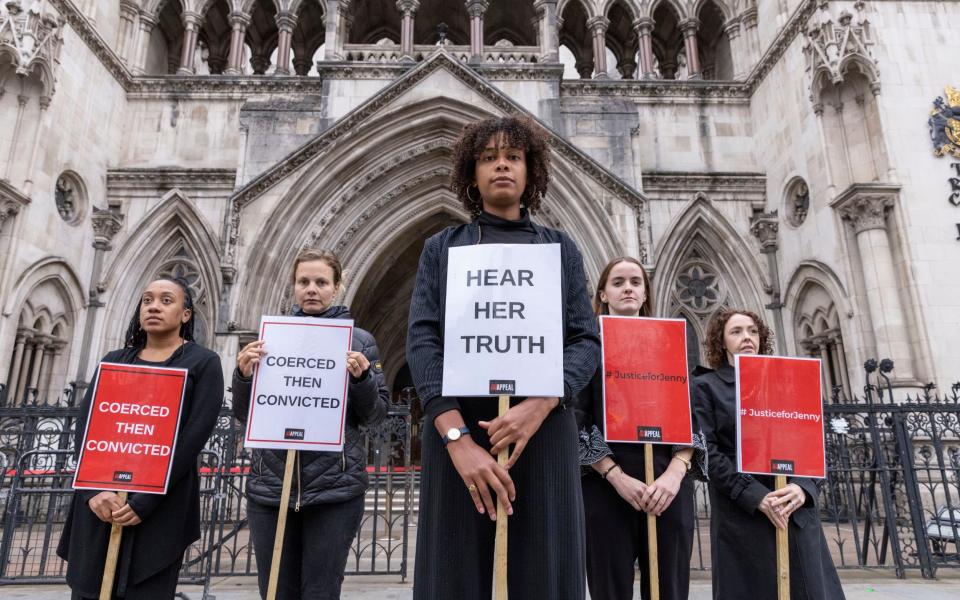 Naime Sakande, deputy director of charity Appeal, leads the Justice for Jenny campaign at London’s High Court - Jeff Gilbert for The Telegraph