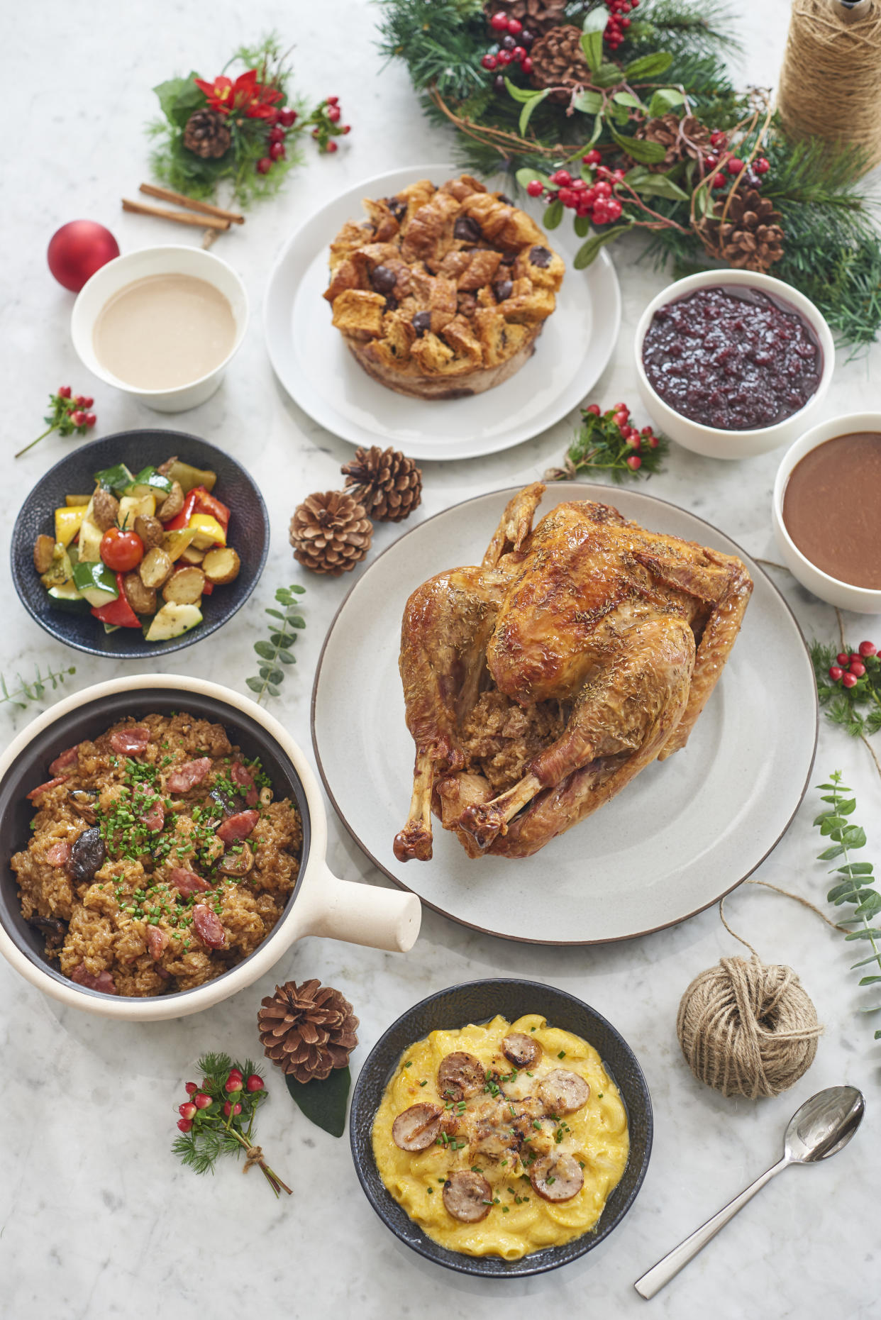 SPRMRKT festive turkey spread. (Photo: SPRMRKT)