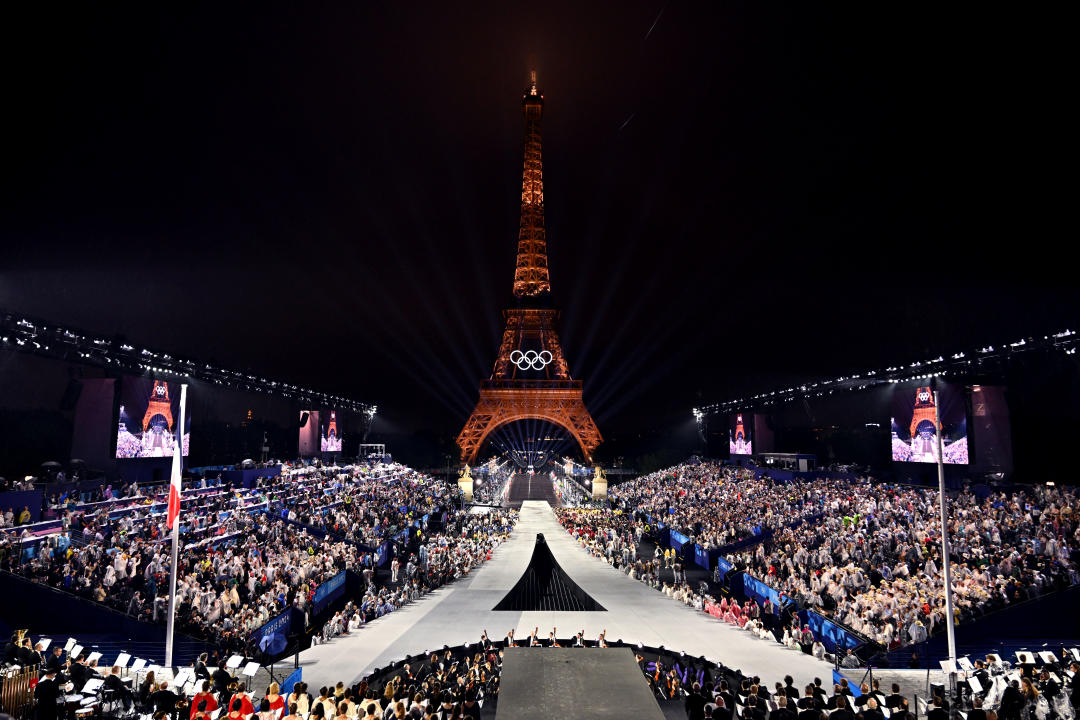 The Orchestra Performed At The Trocadero During The Opening Ceremony Of The Paris 2024 Olympic Games.  Drawing Date: Friday, July 26, 2024.  (Photo By Joel Marklund/Pa Images Via Getty Images)