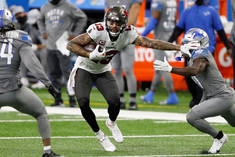 Mike Evans had two touchdowns last time the Tampa Bay Buccaneers faced the Detroit Lions. They play again in Week 6.