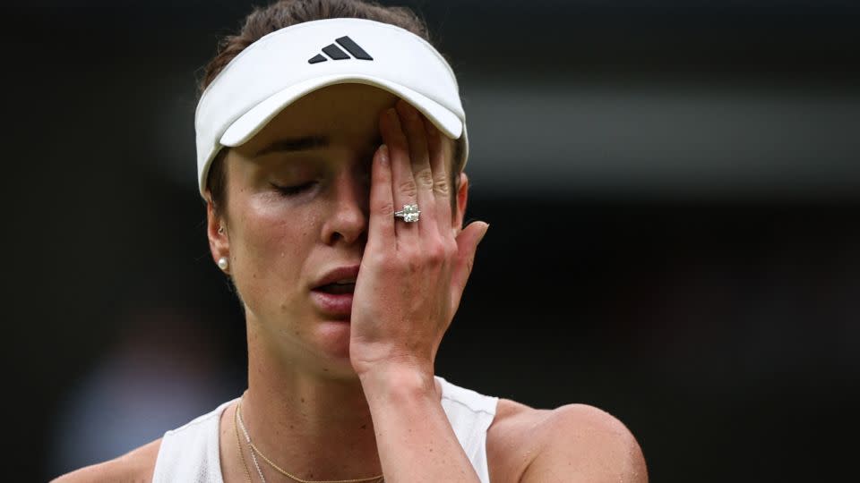 Elina Svitolina has enjoyed a dream run at Wimbledon, six months after the birth of her daughter. - Adrian Dennis/AFP/Getty Images