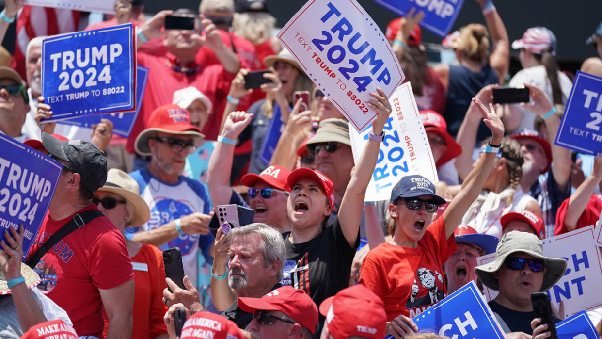 Supporters of former President Donald Trump 