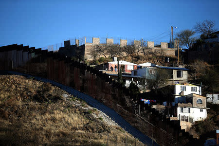 The U.S. border with Mexico is seen in Nogales, Arizona, U.S., January 31, 2017. REUTERS/Lucy Nicholson