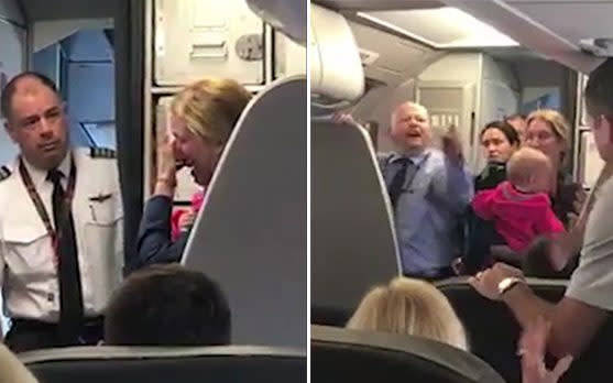 A mother is left in tears before American Airlines employee challenges passenger to a fight - Credit: FACEBOOK/SURIAN ADYANTHAYA