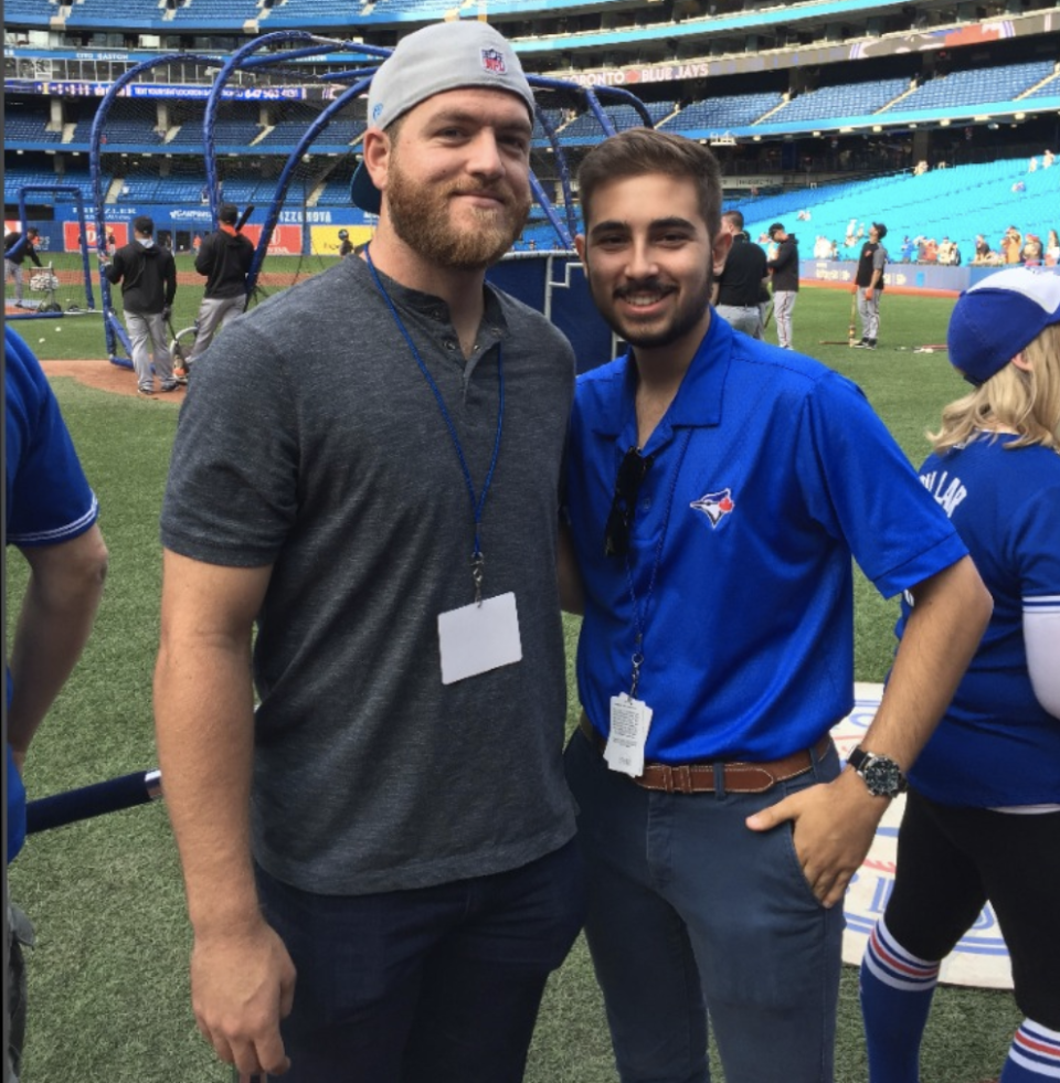 Dante and Andrew met up years later after their host family experience. (Dante de Caria)