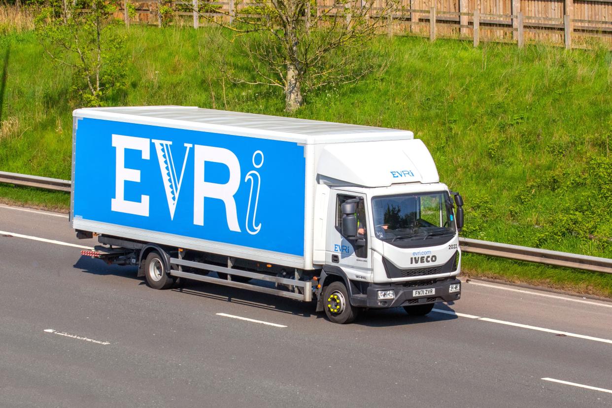 Courier company Evri have apologised for late deliveries following hundreds of complaints. (PA/Alamy)