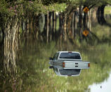 <p>Hurrican Harvey hat weite Landstriche in Texas, USA komplett überschwemmt. Viele Anwohner werden tagelang nicht in ihre Häuser zurückkehren können. (Bild: AP Photo) </p>