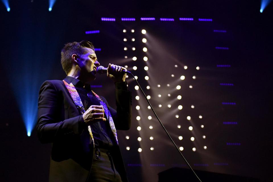 Lead singer Brandon Flowers ()