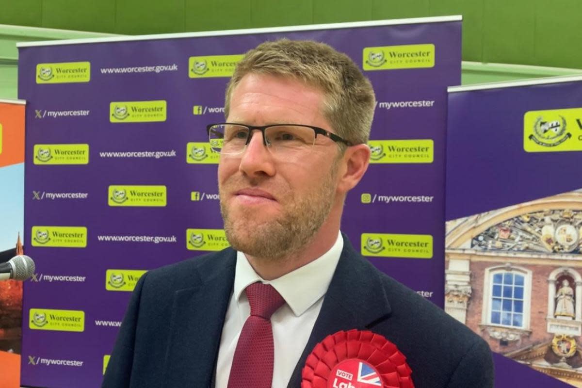 ELECTED: Labour's Tom Collins is Worcester's new MP <i>(Image: Phil Wilkinson-Jones/LDRS)</i>