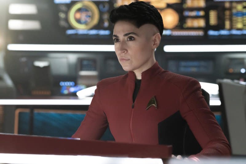 Melissa Navia stars as Ortegas in "Star Trek: Strange New Worlds," which was released on DVD and Blu-ray Tuesday. Photo by Michael Gibson/Paramount+