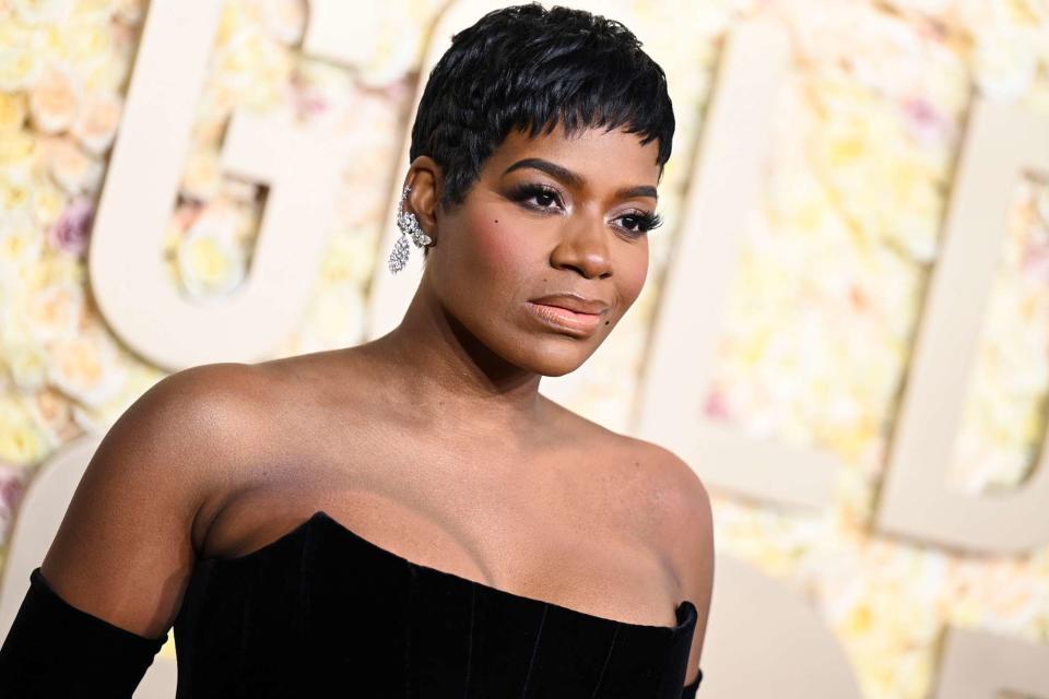 <p>Gilbert Flores/Golden Globes 2024/Golden Globes 2024 via Getty</p> Fantasia Barrino attends the 81st Golden Globe Awards on Jan. 7, 2024 in Beverly Hills