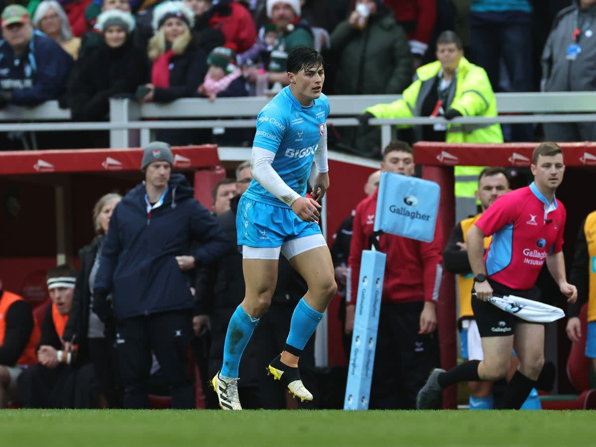 Louis Rees-Zammit was injured playing for Gloucester on Christmas Eve (Getty Images)