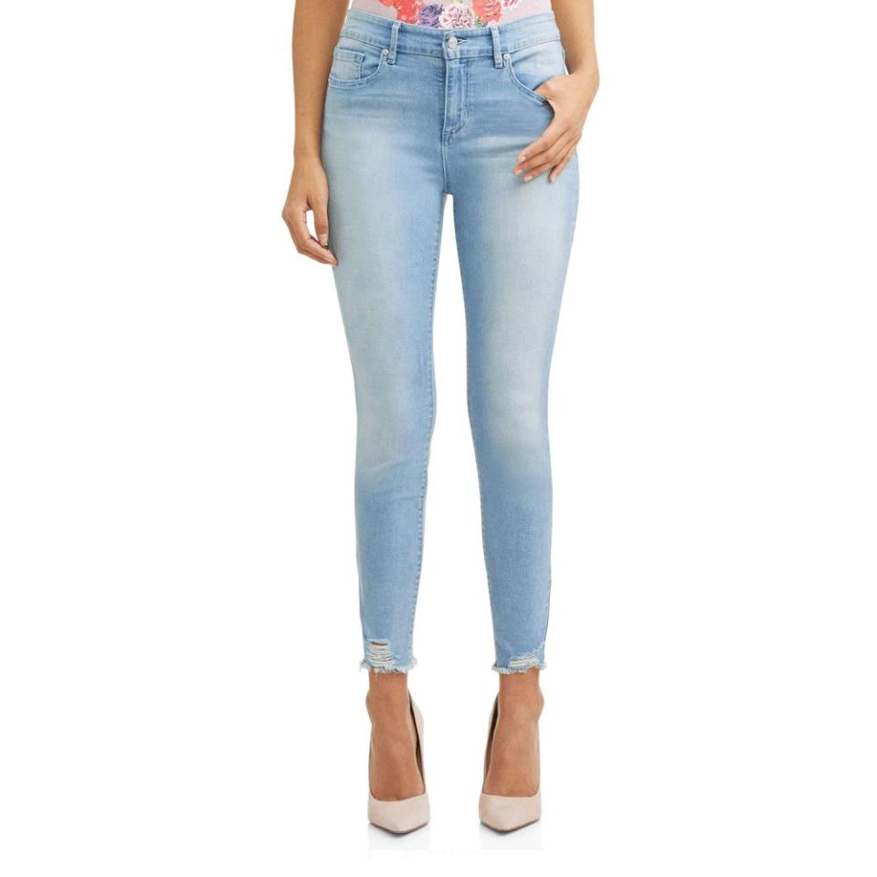 Sofia Jeans by Sofia Vergara Rosa Curvy High Waist Ripped Hem Ankle Jean (Photo: Walmart)