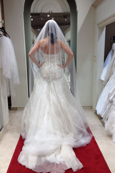 Four shopping trips and 25+ rejected dresses later, here's what one bride learned about the challenging (yet rewarding) experience of shopping for her wedding gown.