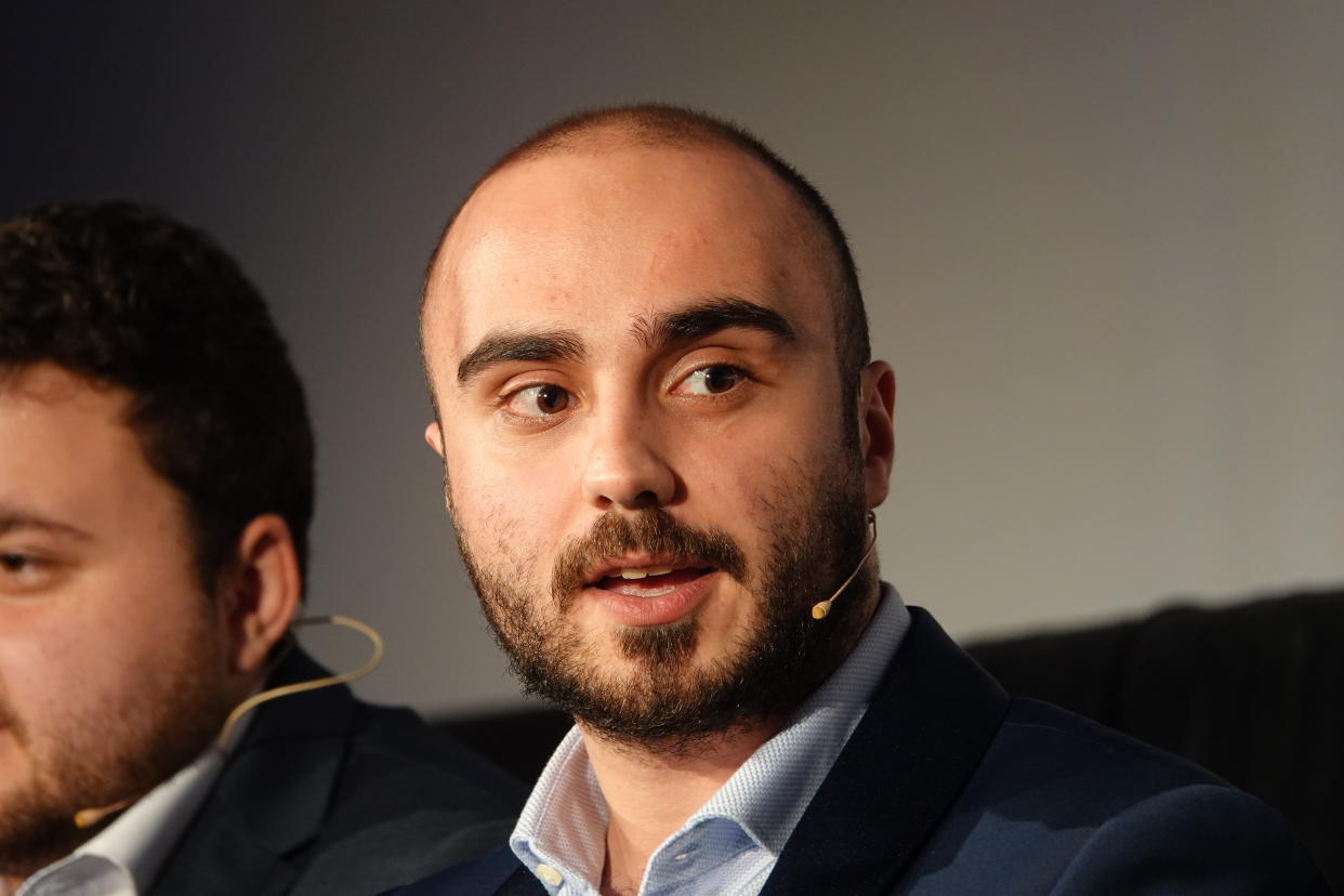 28 January 2020, Berlin: The German Dota 2 star Kuro "KuroKy" Salehi Takhasomi of Team Nigma at the premiere of the documentary film "True Sight" in the Babylon Kino Berlin with the reigning Dota 2 world champions OG and the runners-up, who now play under the name of Nigma. Photo: Benedikt Wenck/dpa (Photo by Benedikt Wenck/picture alliance via Getty Images)