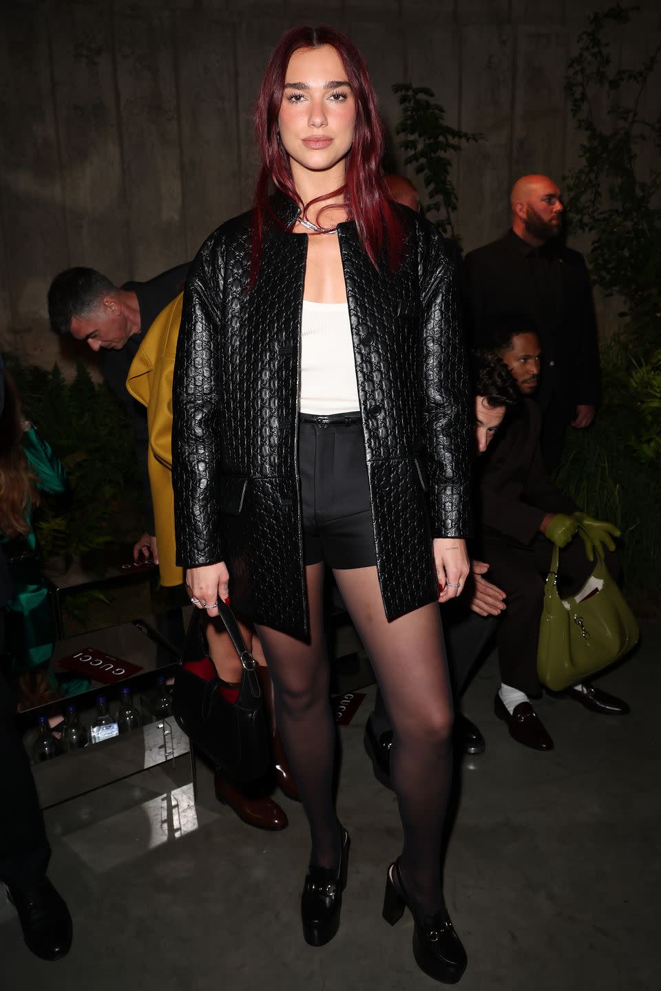 london, england may 13 dua lipa attends the gucci cruise 2025 fashion show at tate modern on may 13, 2024 in london, england photo by tristan fewingsgetty images for gucci