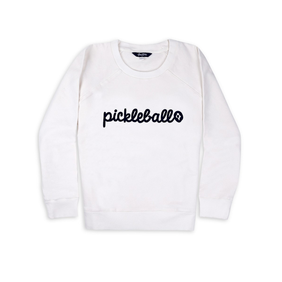 <p><a href="https://go.redirectingat.com?id=74968X1596630&url=https%3A%2F%2Fwww.saksfifthavenue.com%2Fproduct%2Fame-lulu-pickleball-crewneck-sweatshirt-0400017812424.html&sref=https%3A%2F%2Fwww.townandcountrymag.com%2Fstyle%2Ffashion-trends%2Fg43480932%2Fpickleball-outfits%2F" rel="nofollow noopener" target="_blank" data-ylk="slk:Shop Now;elm:context_link;itc:0;sec:content-canvas" class="link ">Shop Now</a></p><p>Pickleball Crewneck Sweatshirt </p><p>saksfifthavenue.com</p><p>$118.00</p>