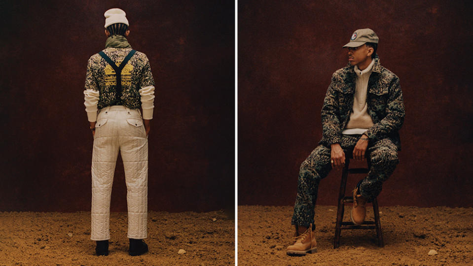 Aime Leon Dore x Woolrich FW22 capsule collection campaign images 2