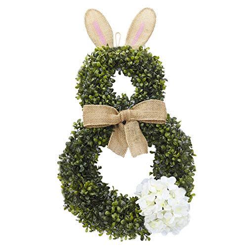 4) The Lakeside Collection Easter Bunny Wreath