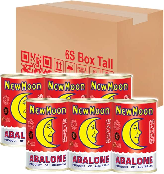 New Moon New Moon Luxury Australia Abalone 6 cans x 425g [Wild Caught] PHOTO: Amazon


