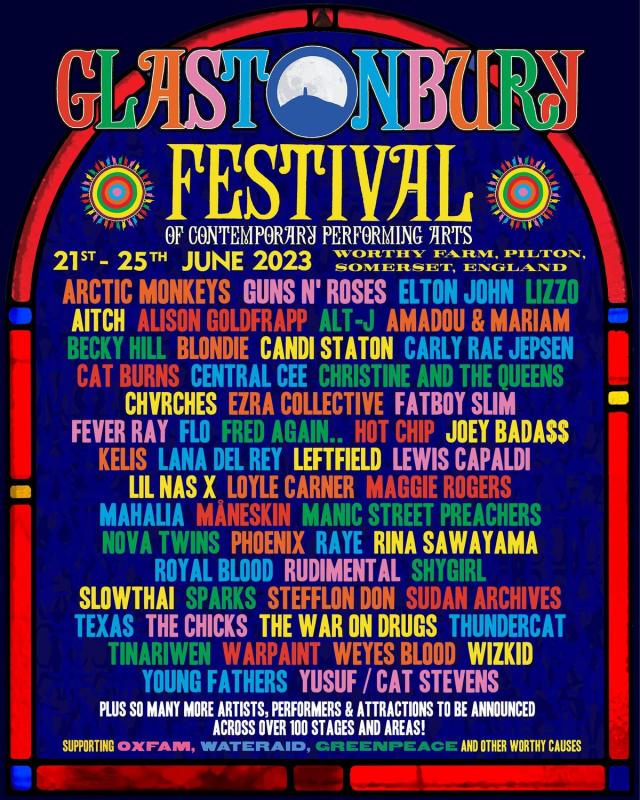Glastonbury has released their line-up poster (Glastonbury Festival)