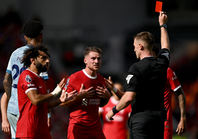 Why VAR did not overturn Alexis Mac Allister's red card during Liverpool vs  Bournemouth