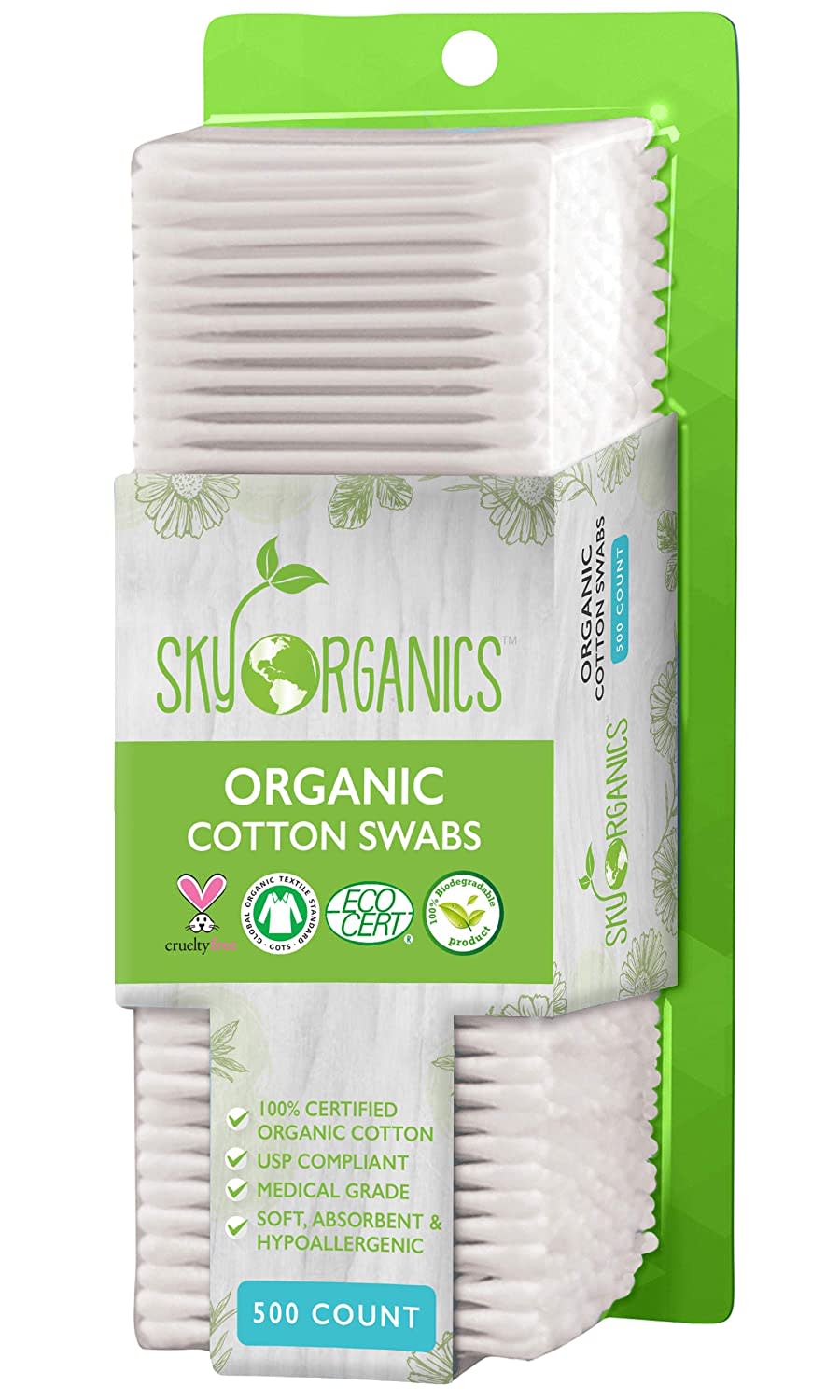 Sky Organics Organic Cotton Swabs