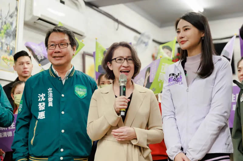 ▲蕭美琴下午替賴品妤輔選。（圖／賴競總提供）