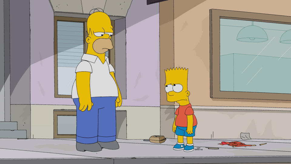 Ein Running Gag zwischen Homer und Bart wurde von den Simpsons-Machern gestrichen.