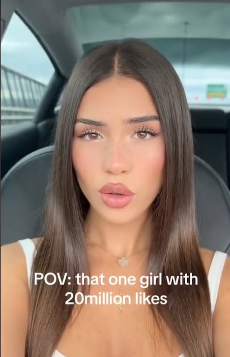 An Australian model is on track to break the record for the most most-liked TikTok video of all time. TikTok/Leah Halton