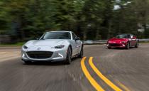 <p>The 2019 Mazda MX-5 Miata RF receives several meaningful updates for the new model year that make it better than ever—regardless of which transmission you choose. </p><p><a class="link " href="https://www.caranddriver.com/reviews/a28341899/2019-mazda-mx-5-miata-rf-by-the-numbers/" rel="nofollow noopener" target="_blank" data-ylk="slk:Read the full story;elm:context_link;itc:0;sec:content-canvas">Read the full story</a></p>