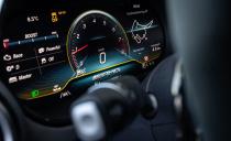 <p>A brilliant 12.3-inch digital instrument cluster is new for 2020 and can provide a breadth of vehicle data when tracking the GT R Pro </p>