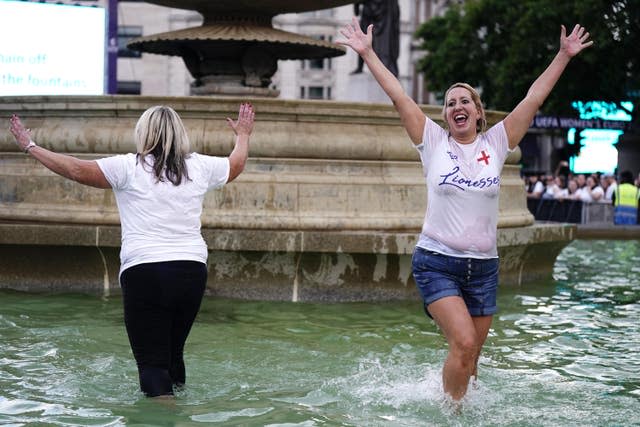 Fans watch England v Germany – UEFA Women’s Euro 2022 – Final