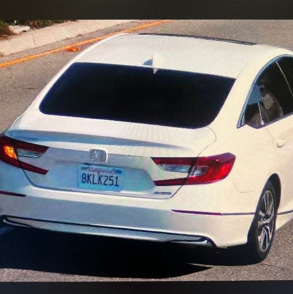 Missing woman Katherine Schneider was last seen driving a white 2019 Honda Accord with tinted windows and the California license plate #8KLK251.