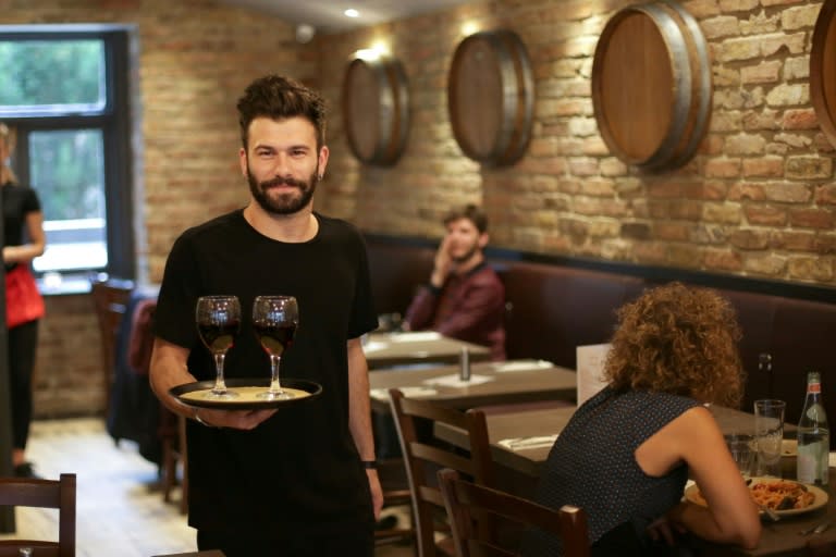 Young Italians increasingly find their homeland has few opportunities to offer them, so many, such as waiter Antonio Davide d'Elia, have sought their fortune abroad