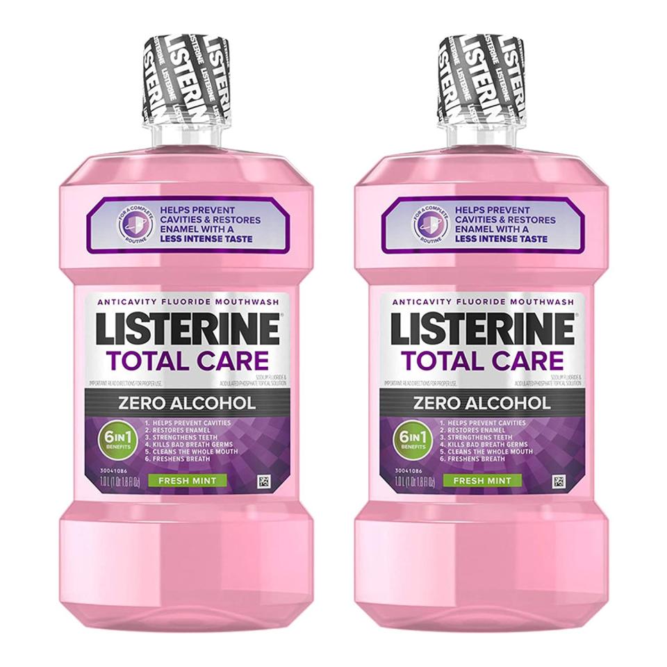 Listerine Total Care Alcohol-Free Anticavity Fluoride Mouthwash; best fluoride mouthwash