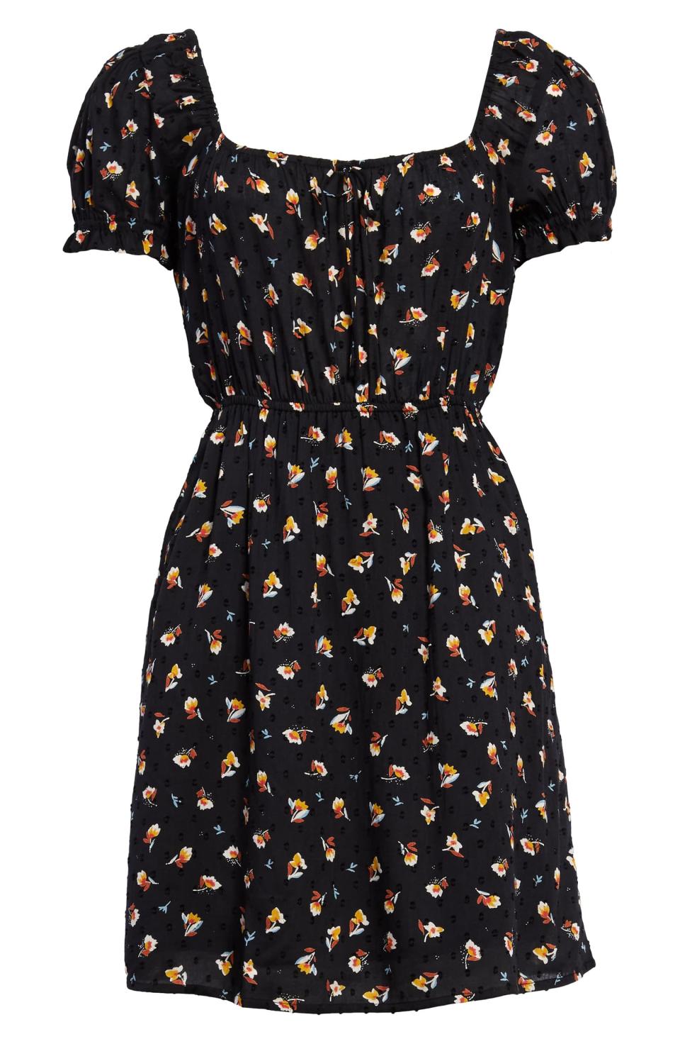 Fall For Love Floral Print Minidress- BILLABONG. Image via Nordstrom. 