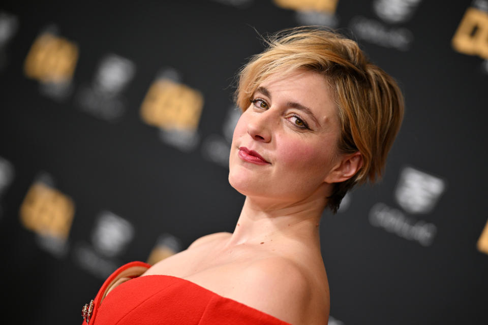 BEVERLY HILLS, CALIFORNIA - FEBRUARY 10: Greta Gerwig attends the 76th Directors Guild of America Awards at The Beverly Hilton on February 10, 2024 in Beverly Hills, California. (Photo by Lionel Hahn/Getty Images)